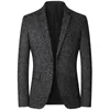 Costumes masculins Classic Fashion Costume au printemps Automne Blazer Casual Blazer Hommes Blazer simples Blazers d'âge moyen simple