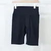 Aktiva shorts med logotyp kvinnor hög midja naken känsla Gymfickor Snabbt torrt Push Up Running Fitness Workout Yoga Short Pants