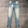 Ksubi Jeans Designer Jeans viola da uomo Jeans strappati dritti regolari Strappi di jeans lavati vecchi jeans neri lunghi Jeans impilati 3opzi