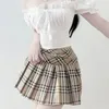 Mode harajuku veckad minikjol kvinnor klär sommaren hög midja elegant a-line casual solid vit mini kjol cosplay enhetlig blus klubbkläder