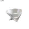 Bowls Irregular High Feet Ceramic Bowl Restaurant Thick Soup Salad Dessert Molecular Cuisine Specialty Tableware