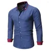 Camisas casuales para hombres Ropa Verano 2023 para hombres Camisa social de manga larga General Slim Fit Formal Algodón Casua Ropa de fiesta Butto