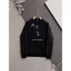 Erkek Hoodie Sweatshirt Tasarımcısı Hoodie Sweater Erkek Kazak Saf Pamuk Mektup Baskı Erkek Üçgen Etiketi Naylon Cep Saf Pamuk Yuvarlak Boyun