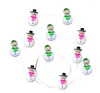 Strings Remote Control LED Light String Three-dimensional Pointed Bulb Color Lamp Xmas Party Decor Christmas Decoration