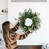 Decoratieve Bloemen Kerstmis Voor Effen Kransen Versieren Olijf Fruit Krans Veranda Decoratie Voordeur Buiten Hangende Decor