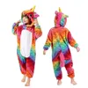 Pajamas Unicorn Onesie Pajamas for Kids Pajama Jumpsuit Kigurumi Boy Pyjamas Girls Pijama Winter Flannel Lion Tiger Cute Animal Overalls 231027