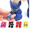 Chaussures de protection pour animaux de compagnie, ensemble de 4 pièces, imperméables, pour chien, Chihuahua, antidérapantes, bottes de pluie