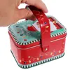 Storage Bottles Sugar Case Christmas Candy Containers Tin Tinplate Cookie Supplies Jar Holder Box