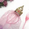 Hair Accessories Lovely Crystal Birthday Gifts Stage Props For Children Princess Crown Veil Children's Headband Kids Headwear