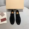 Sapatos de vestido LP Mulheres Casual Couro Liso Confortável Moda Mocassins Designer Italiano Masculino Tendência Tênis 2023