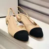 slingbacks espadrilles baleriny sukienki sandałowe butów projektanci sandały butów dla kobiet masywne pięty mokasyny