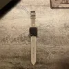Top designer Apple Watch Band 38 40 41 42 44 45 49 mm Cinturino per orologi in pelle fiore per cinturini Iwatch 8 7 6 5 4 SE