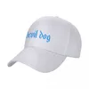 Bérets Devil Dog Old English Sky Blue Casquettes unisexes Casquette de baseball de camionneur en plein air Snapback Casquette respirante Chapeaux personnalisables