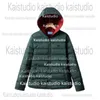 2023 Autumn/Winter Design Down Coat Women's Short Lightweight Hooded Versatile Casual Contrast Color Warm Inner Layer Coat