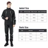 Vestes de course imperméables pour moto pour hommes, vêtements de pluie imperméables, ensemble réfléchissant pour activités de plein air, ciblant les hommes