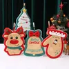 Handduksabsorberande hand med jul tema Santa Reindeer Glove Snowman