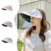 Wide Brim Hats Summer Sunshade Hat UV Protection For Women Outdoor Beach Soft Large Bucket Caps Travel Cap