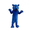 Alta qualidade azul pantera leão de pelúcia trajes da mascote halloween fantasia vestido de desenho animado personagem carnaval natal páscoa publicidade festa de aniversário