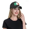 Berets spersonalizowana flaga irlandzkiej czapki baseballowej sporty mężczyznom Regulowana matka tata lato lato