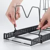 Kitchen Storage Pot Lid Rack Stainless Steel Cover Shelf Tiered Dish Cutting Board Cooking Pan Organizer Tools