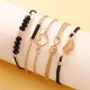 Wristwatches 6pcs Set Womens Watches Ladies Fashion Butterfly Watch Simple Casual Analog WristWatch Bracelet Gift No Box