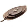 Tea Trays Black Walnut Wood Tray Wooden Manual Leaf Domestic Snack Fruit Creative Factory Direct Sales