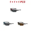 النظارات الشمسية 1-4pcs ركوب النظارات الخفيفة مادة سفر نقل العين حماية العين حماية للدراجة النارية الرياح