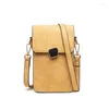 Torby wieczorowe Kobiety Crossbody Cell Confone Torba Moda codziennie używać karty Uchwyt Mini Summer Messenger Money na skórzaną torebkę