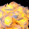 Cordes 5m 20 LED fée chaîne rose fleur lumière de noël fête de vacances décoration de mariage lampe guirlande festival 220V 110V