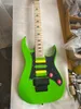 UV777 Universe Steve 7 Strings Green Electric Guitar Floyd Rose Tremolo Abalone Disappearing Pyramid Inlay HSH Pickups