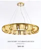 Lampes suspendues tout en cuivre cristal américain moderne luminaires ronds luminaire de luxe européen lampe suspendue éclairage intérieur à la maison