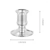 Candle Holders 12pcs Retro Candlestick Tabletop Plastic Candlelight Stand Pillar Holder Table Decor
