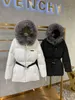 オリジナルのシングルウィンターコート新しいキツネの毛皮の襟の肥厚スリミングミディアムロングダウンジャケットを持つヨーロッパとアメリカのデザイナー