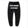 Damesbroek Dames joggingbroek Hip Hop Stop met kijken naar mijn bedrukte lente herfst zwart grijze jogger