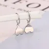 Boucles d'oreilles créoles RYJU en argent Sterling 925, bijoux géométriques délicats et minimalistes, Huggie en forme de cœur, pour usage quotidien, accessoires bijoux