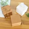 Cadeau cadeau 10pcs boîte en carton blanc bricolage pour savon biscuits bijoux emballage bonbons gâteau cuisson papier kraft