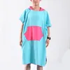 Towel Drop 110 80cm Changing Robe Bath For Adult Hooded Beach Towels Poncho Bathrobe Suitable Women Man Terry