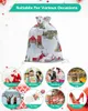 Noel dekorasyonları kardan adam kızak ağacı Noel Baba Hediye Tutucular Çanak Nozmas Şeker Candy Candy Caps Bez çanta Festival Dekor