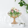 Vases Vintage Vase Pot Minimalist Home Decor Flower Container Iron Flowerpot Indoor Artificial Plants