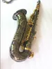 Nouveau saxophone ténor de haute qualité B plat jouant professionnellement paragraphe placage musique noir nickel or saxophone avec étui accessoires