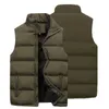 Men's Vests Men Vest Washable Warm Pockets Coat Waistcoat Stand Collar Super Soft Jacket For Daily Wear