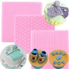 Backformen Strickwolle Spitzenmuster Silikonform DIY Baby Geburtstag Kuchen Dekorieren Werkzeuge Rand Fondantform Süßigkeiten Schokoladenformen