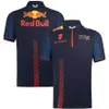 F1 Racing Polo Shirt Ny motorcykeldräkt andas snabbt torkning av rund hals kortärmad berg off-road t-shirt topp