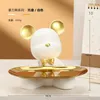 Decorative Objects Figurines Candy Resin Storage Tray Bedroom Room Decor Home Bear Animal Container Living Nordic Statues Ornament Key 231027