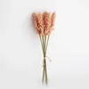 Fleurs décoratives 30 branches en plastique Grain Spike Bunch Faux décoration de la maison matériel de fleur de mariage Yonago Pographie accessoires Faux Bouquet