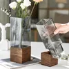 Vaser Design Glass Kitchen Vintage Modern Minimalistic Wedding Table Decoration Floreros Living Room YN50VS