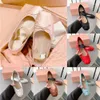 Lusso Parigi Balletto Stilista Scarpe da ballo professionali 2023 Ballerine in raso Piattaforma mm Bowknot Bocca poco profonda Scarpa singola Sandali piatti moda