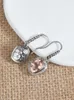 Kolczyki Dangle Drop with Morganite Cable K inkurację moda luksusowa biżuteria ślub dla kobiet