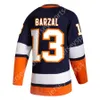 Vendita all'ingrosso 2023 Hockey su ghiaccio ricamato New York Team 13 Mathew Barzal 12 Joshua Bailey Ready Stock Jersey