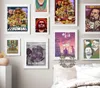 Målningar The Big LeBowski Comedy Movie Vintage Art Prints Poster Star Actor Abstract Illustration Wall Picture Canvas Målning HO7747972